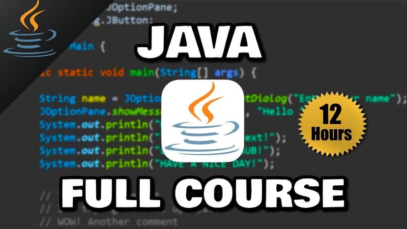 Java Full Course for Beginners